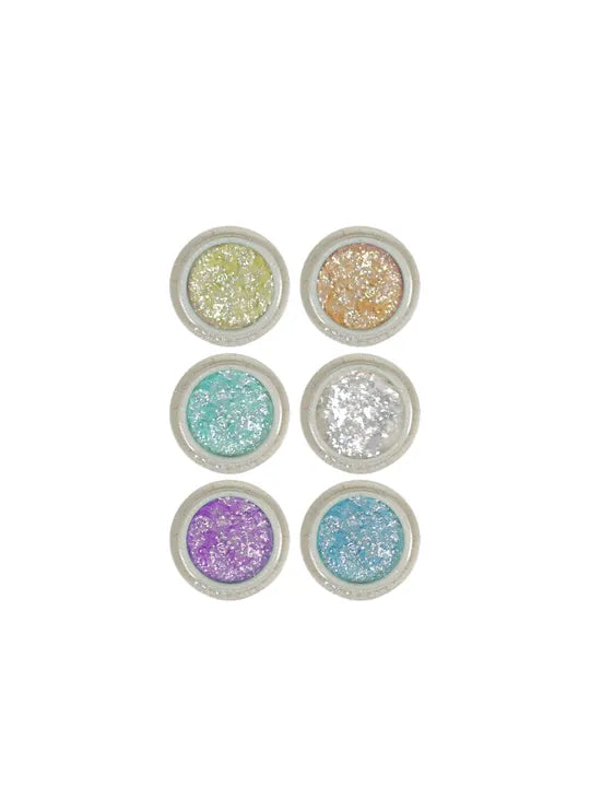 Tırnak Glitter Ayna Tozu, Krom Glitter, Manikür Tırnak Tozu 6'lı Set