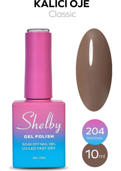 Shelby 10 ml Kalıcı Oje No: 204