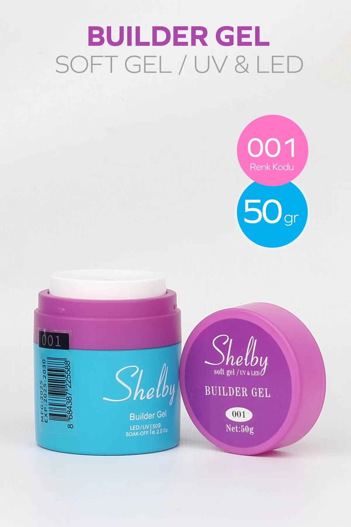 SHELBY 01 - 50 Gr. POMPALI SOFT BUILDER GEL