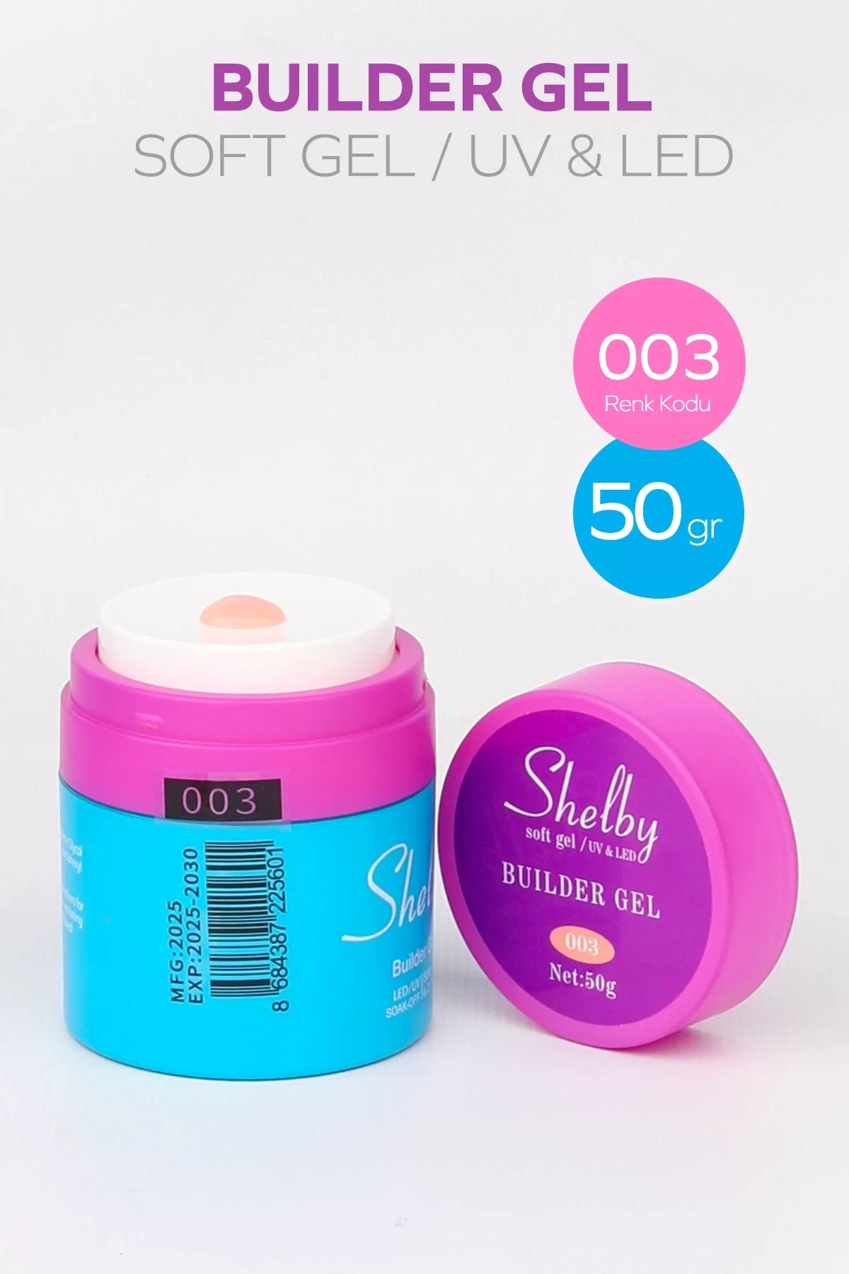 SHELBY 03 - 50 Gr. POMPALI SOFT BUILDER GEL