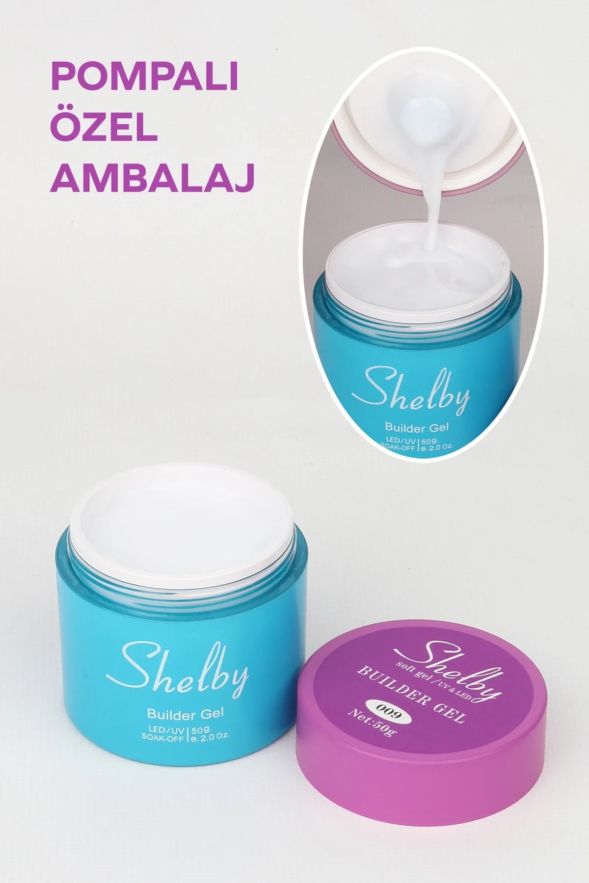 SHELBY 09 - 50 Gr .POMPALI SOFT SİMLİ BUILDER GEL / SİMLİ