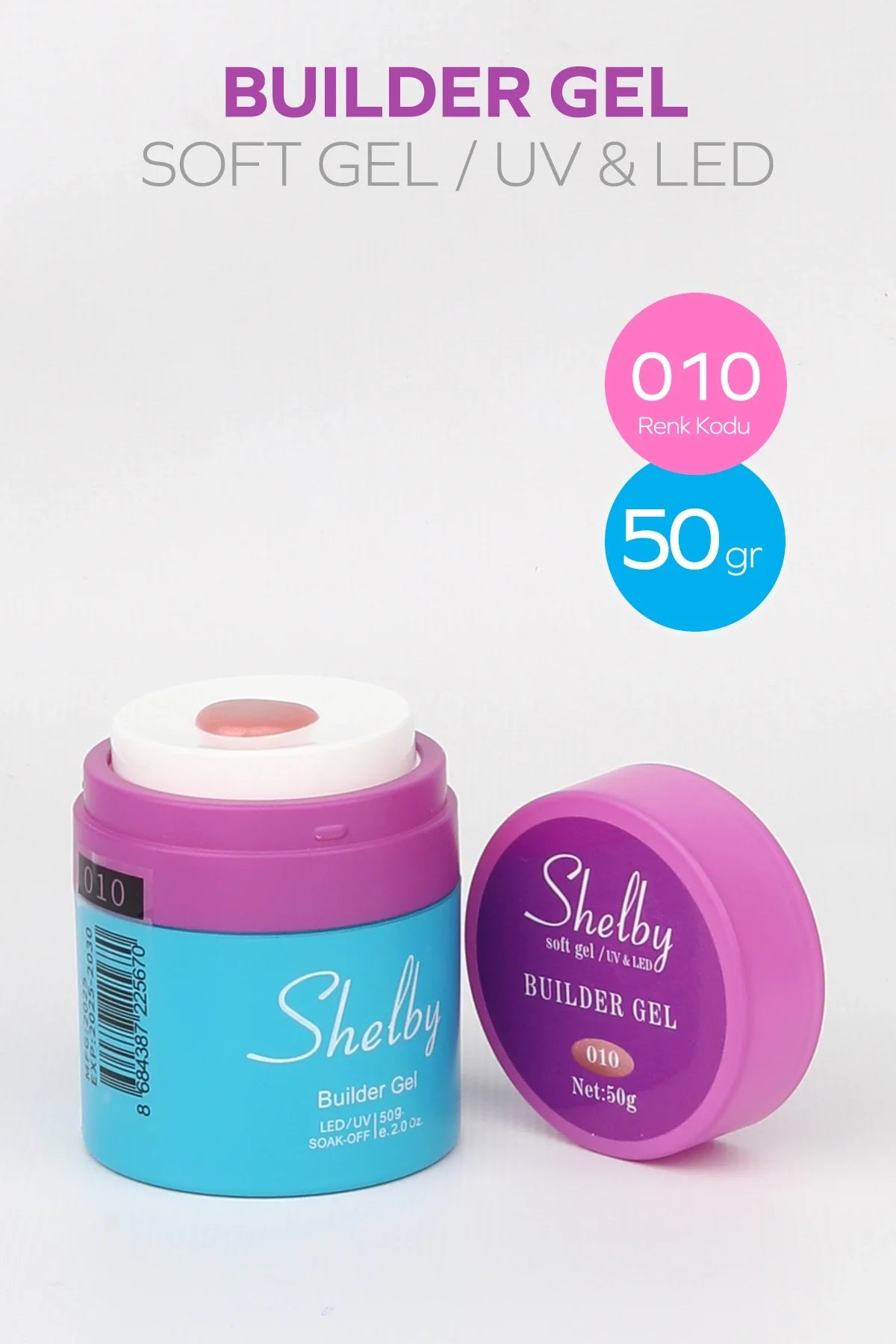 SHELBY 10 - 50 Gr. POMPALI SOFT SİMLİ BUILDER GEL / SİMLİ